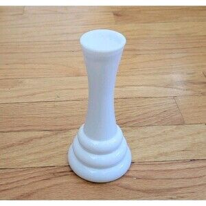 Vintage Randall White Milk Glass Beehive Bud Vase 6" Tall  EUC